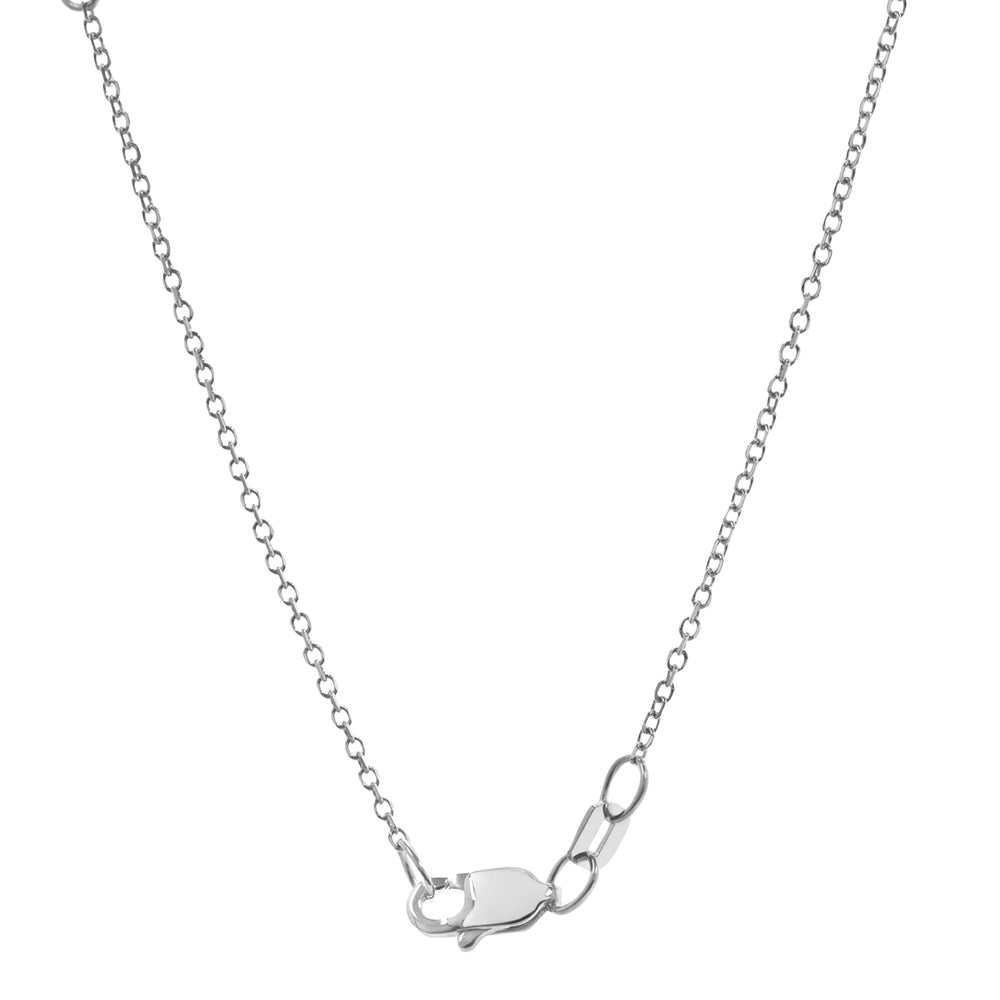 1 Carat Lab Grown Sterling Silver Diamond Heart Pendant Necklace  | Ashley Stewart