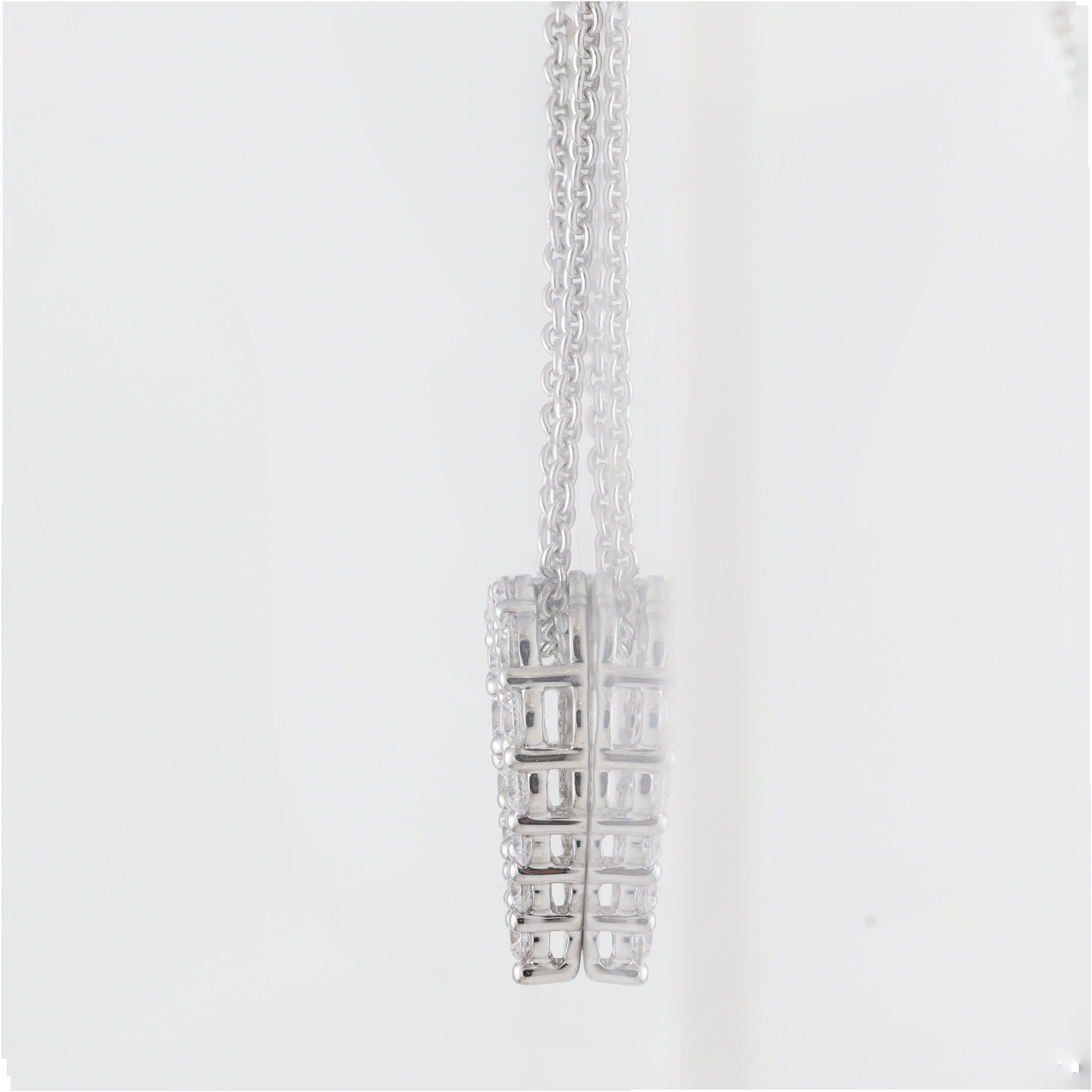1 Carat Lab Grown Diamond Heart Sterling Silver Necklace  | Ashley Stewart