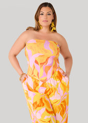 Swirl Print Tube Top Multi | Ashley Stewart