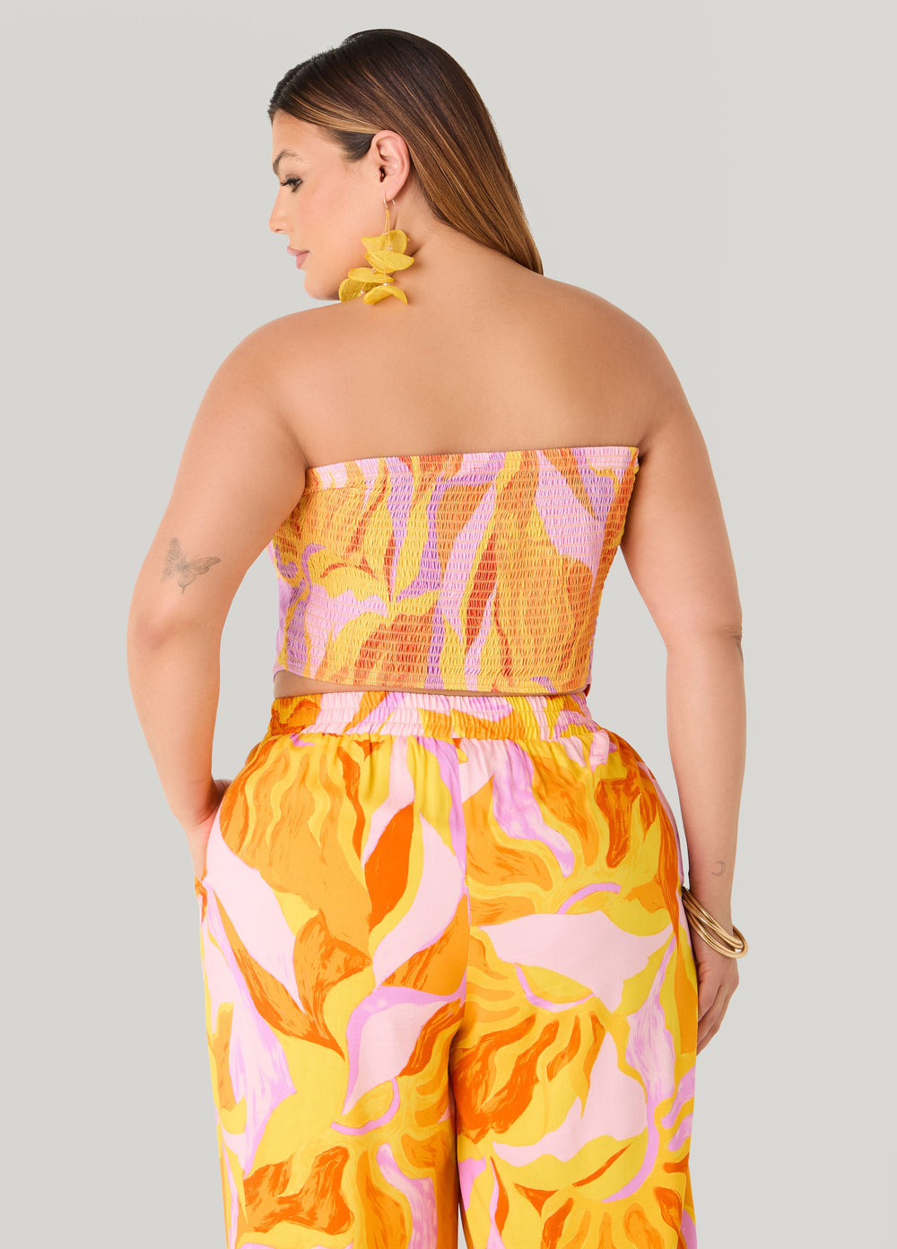 Swirl Print Tube Top Multi | Ashley Stewart