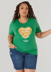Not Here For Drama Graphic Tee Amazon | Ashley Stewart