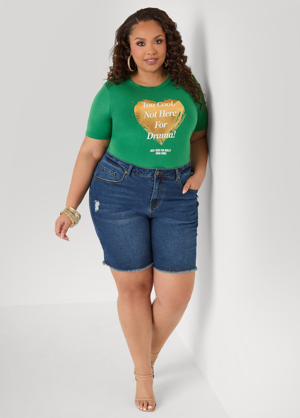Not Here For Drama Graphic Tee Amazon | Ashley Stewart