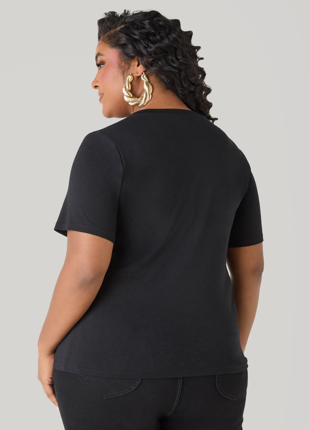New York Graphic Tee Black | Ashley Stewart