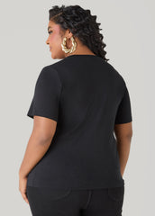 New York Graphic Tee Black | Ashley Stewart