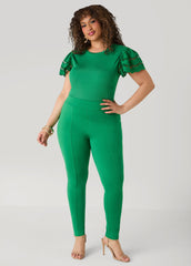 Ponte High Waist Seamed Leggings Amazon | Ashley Stewart