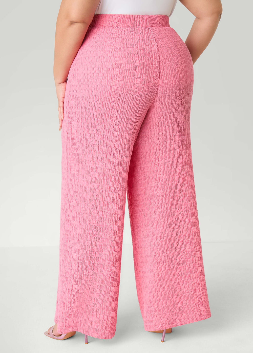 Textured Pull On Pants Confetti | Ashley Stewart