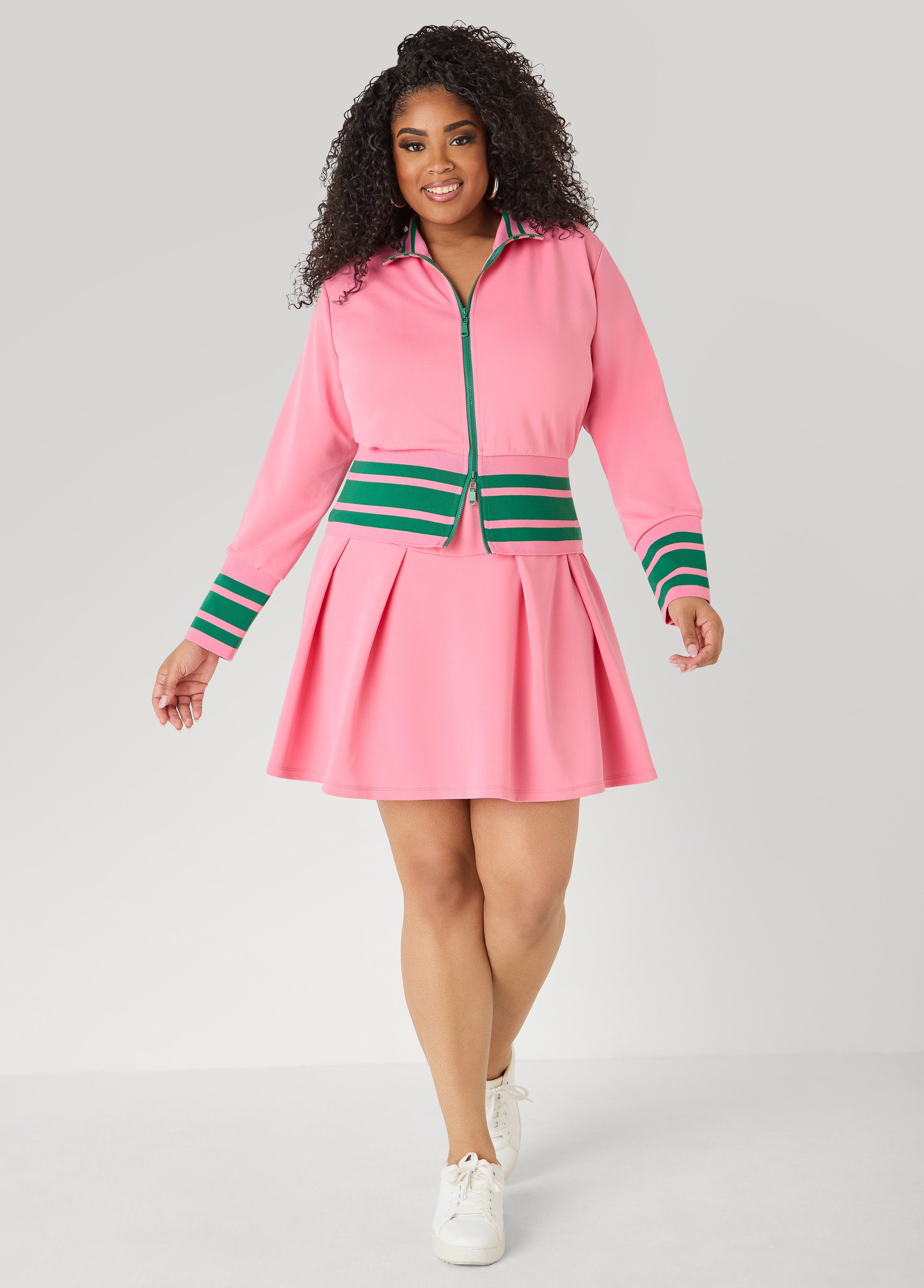 Pleated Tennis Skort Confetti | Ashley Stewart