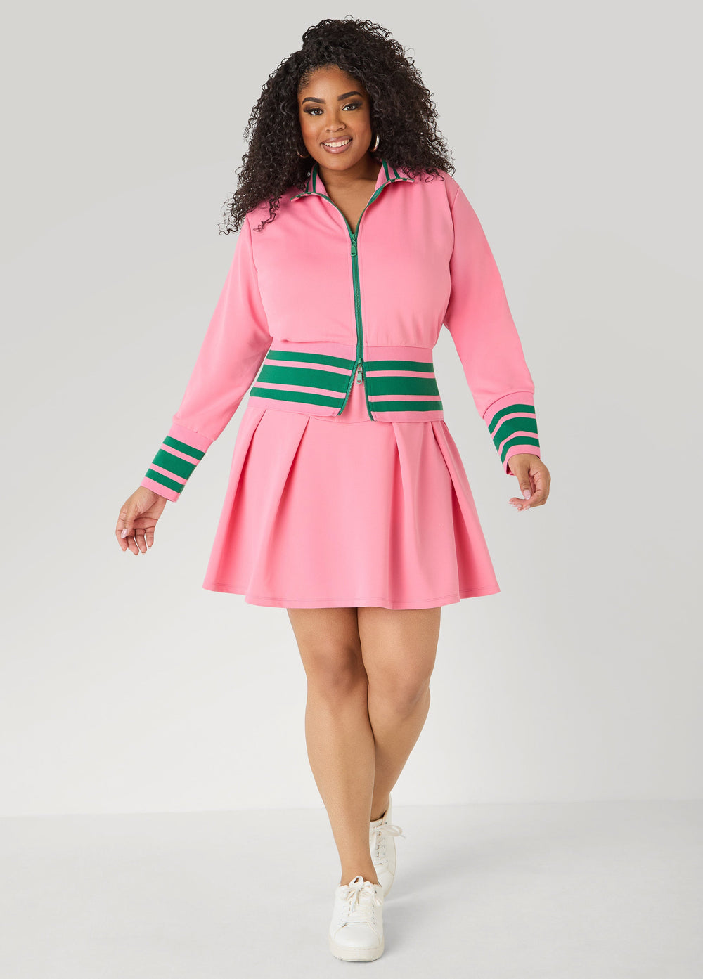 Pleated Tennis Skort Confetti | Ashley Stewart