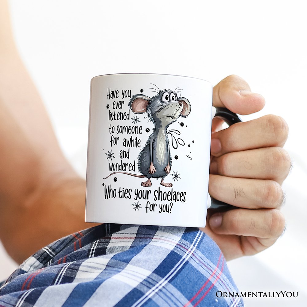 Who Ties Your Shoelaces Mug White | Ashley Stewart