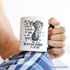 Who Ties Your Shoelaces Mug White | Ashley Stewart