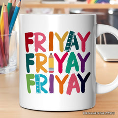 Friyay Teacher Ceramic Mug White | Ashley Stewart