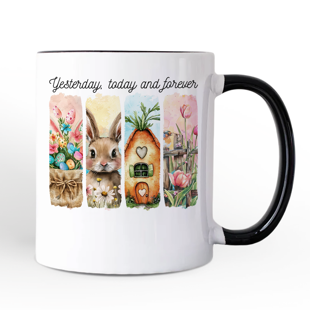 Yesterday Today Forever Ceramic Mug White | Ashley Stewart