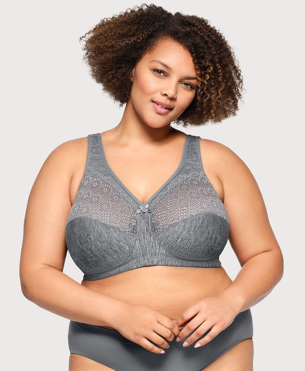 MagicLift Moisture Control Bra Gray Heather | Ashley Stewart