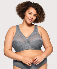 MagicLift Moisture Control Bra Gray Heather | Ashley Stewart