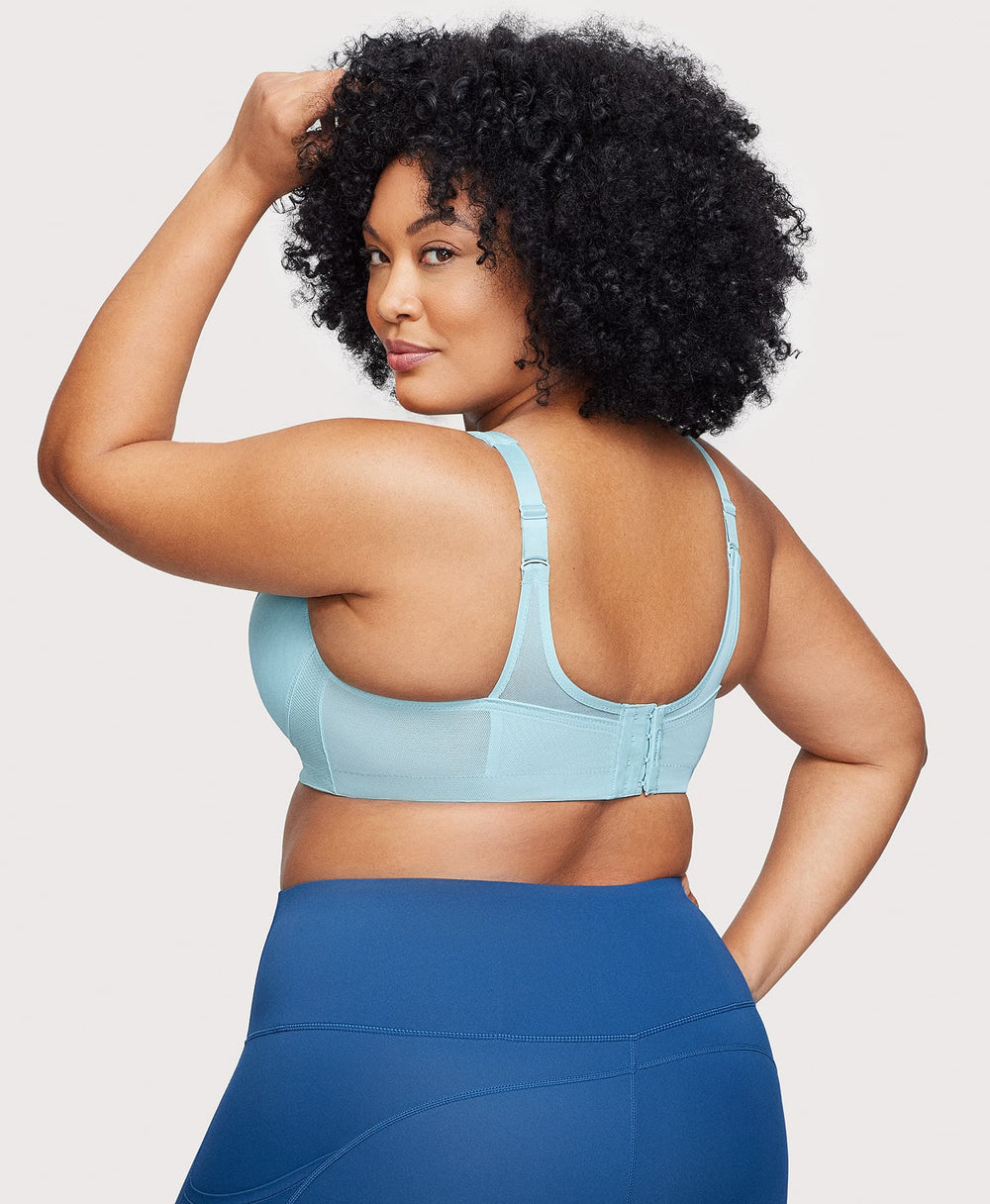 MagicLift Seamless Sports Bra Frosted Frosted Aqua | Ashley Stewart