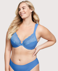 Front-Closure WonderWire Bra Blue Azure | Ashley Stewart