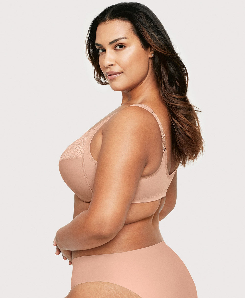 Front-Closure WonderWire Bra Cappuccino | Ashley Stewart