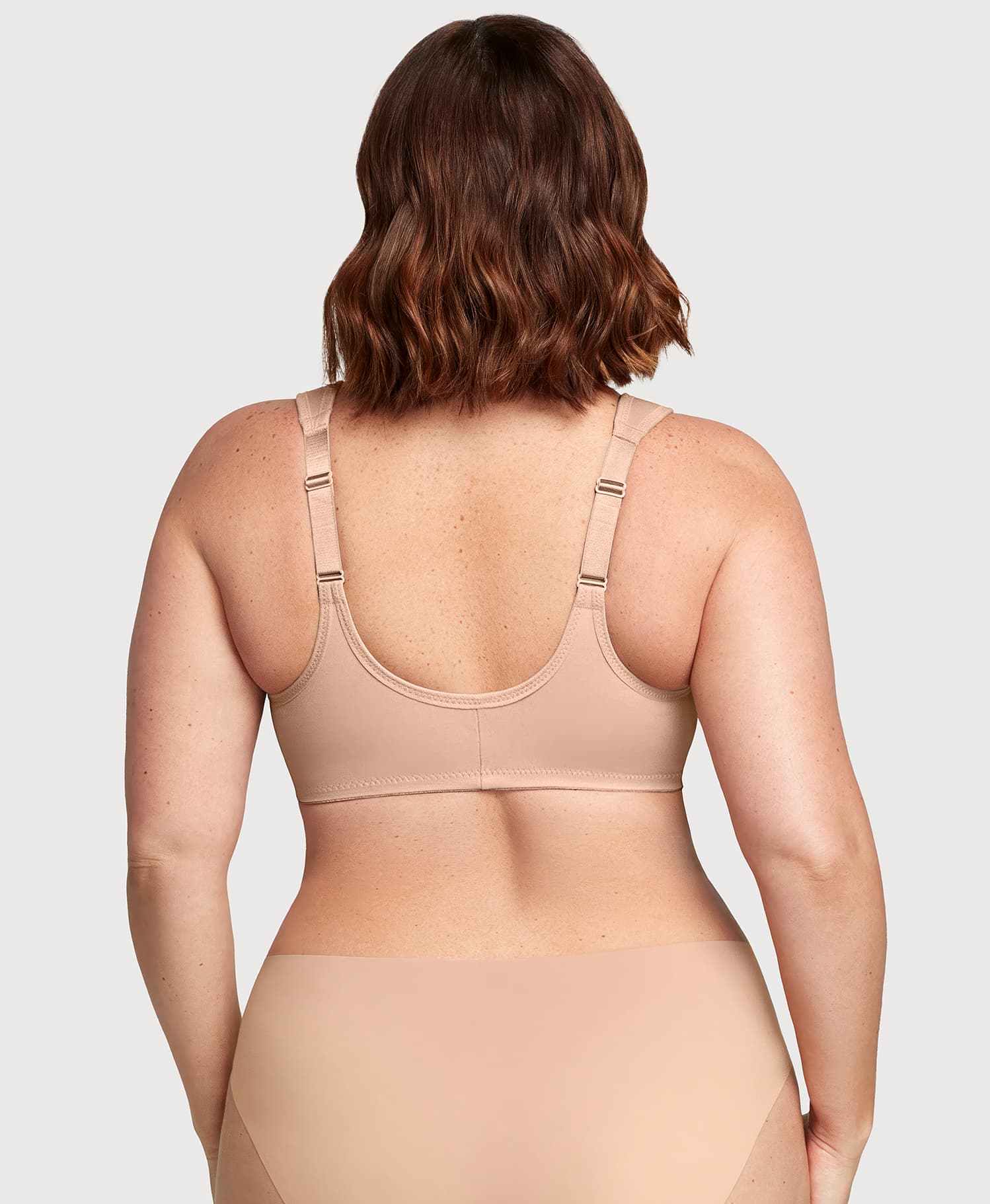 Front-Closure WonderWire Bra Cafe Print | Ashley Stewart