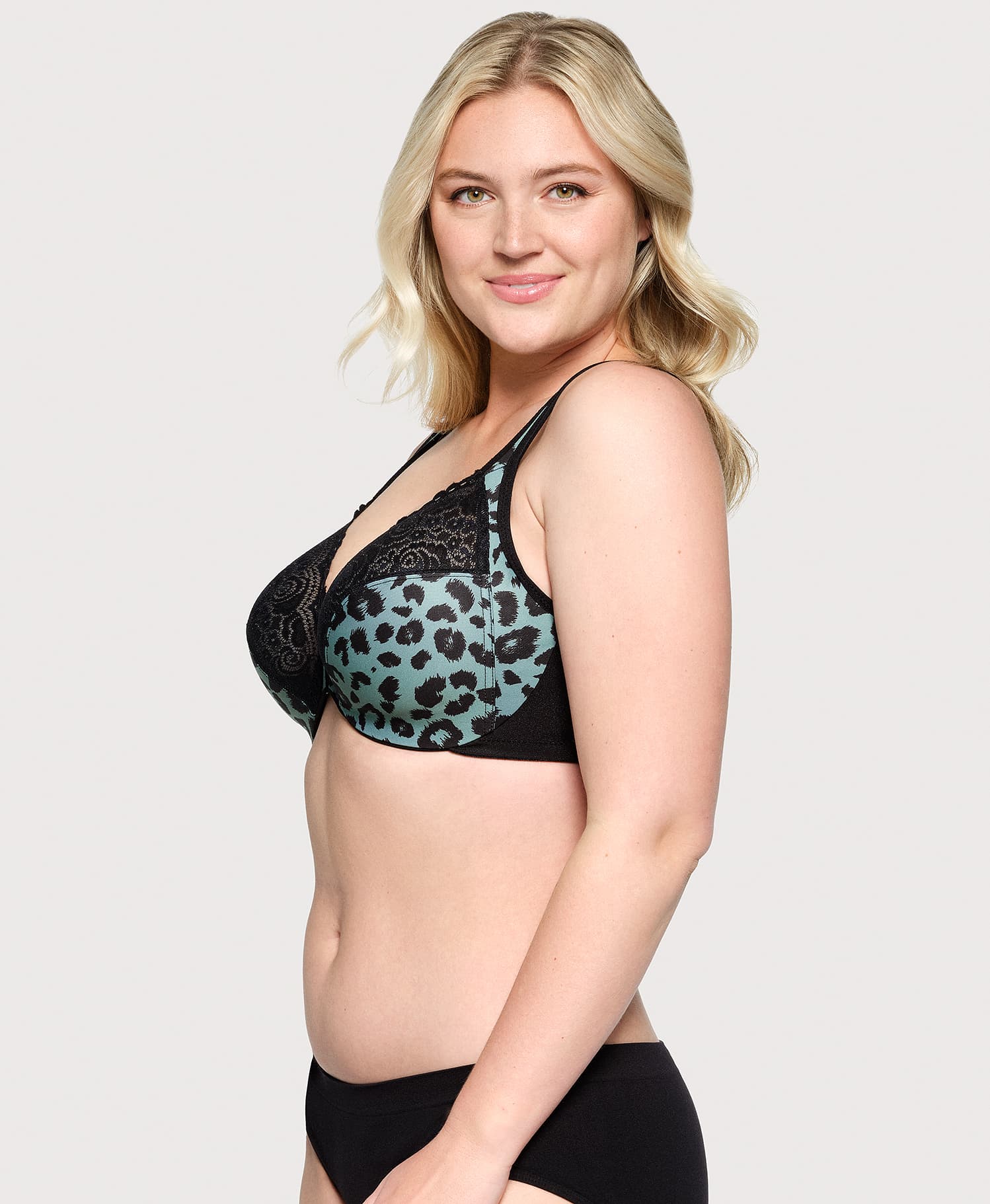 Front-Closure WonderWire Bra Centennial Leopard | Ashley Stewart