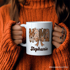 Pumpkin Mama Ceramic Mug White | Ashley Stewart