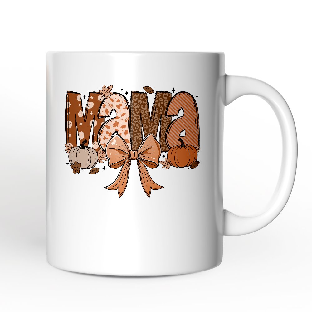 Pumpkin Mama Ceramic Mug White | Ashley Stewart