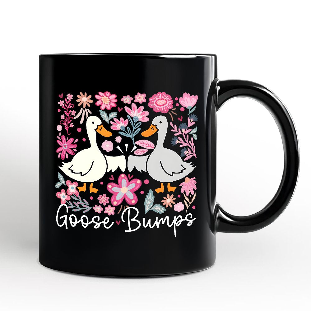 Goose Bumps Ceramic Mug Black | Ashley Stewart