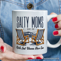 Salty Moms Beach Club Ceramic Mug  | Ashley Stewart