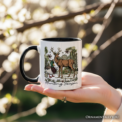 Hunting Season Ceramic Mug White - Black | Ashley Stewart