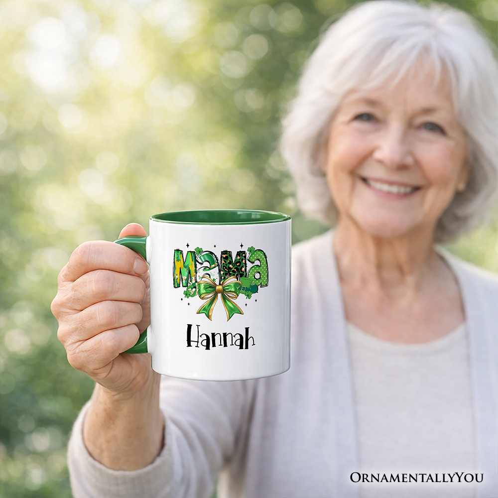Mama St Patricks Day Mug White - Green | Ashley Stewart