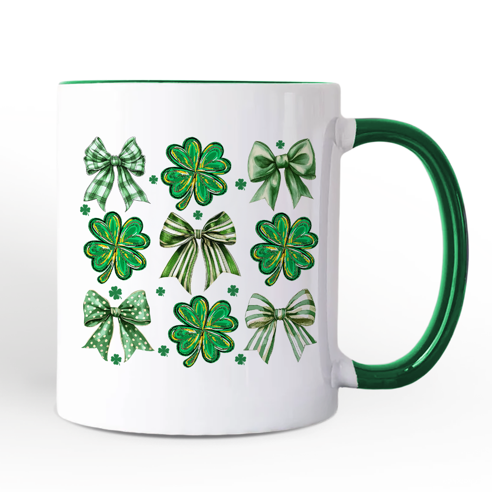 St Patricks Day Ceramic Mug White - Green | Ashley Stewart