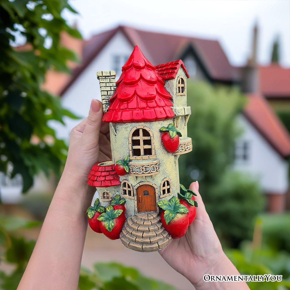 Solar Powered Strawberry Fairy Home Figurine Multi | Ashley Stewart