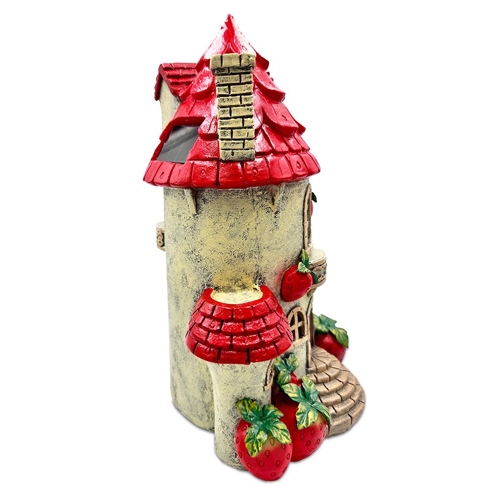 Solar Powered Strawberry Fairy Home Figurine Multi | Ashley Stewart