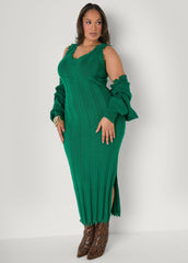 Frayed Knitted Bolero Koi | Ashley Stewart