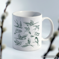Birds In Flight Ceramic Mug White | Ashley Stewart