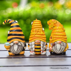 Set of Three Bee Gnome Figurines Multi | Ashley Stewart