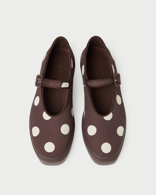 Loeffler Randall Cooper Brown/Cream Mary Jane Sneaker