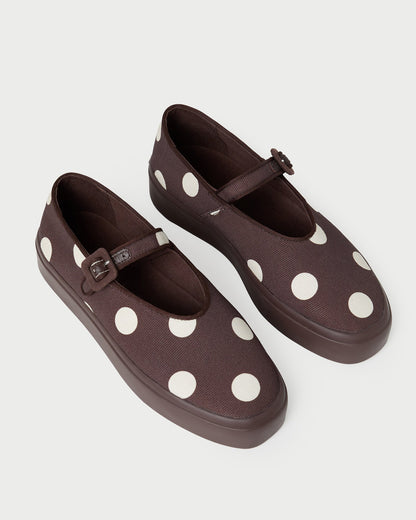 Loeffler Randall Cooper Brown/Cream Mary Jane Sneaker