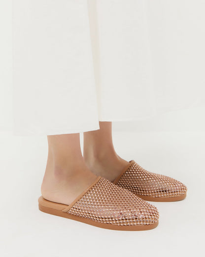 Loeffler Randall Roni Dune/Crystal Netted Slide