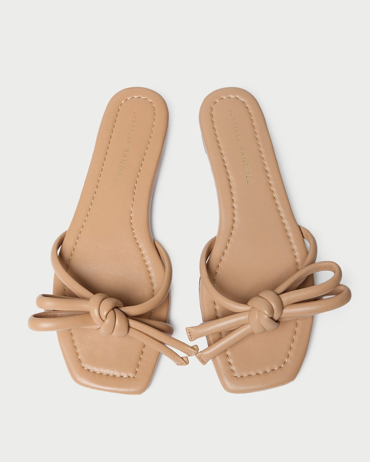 Loeffler Randall Hadley Dune Leather Bow Sandal