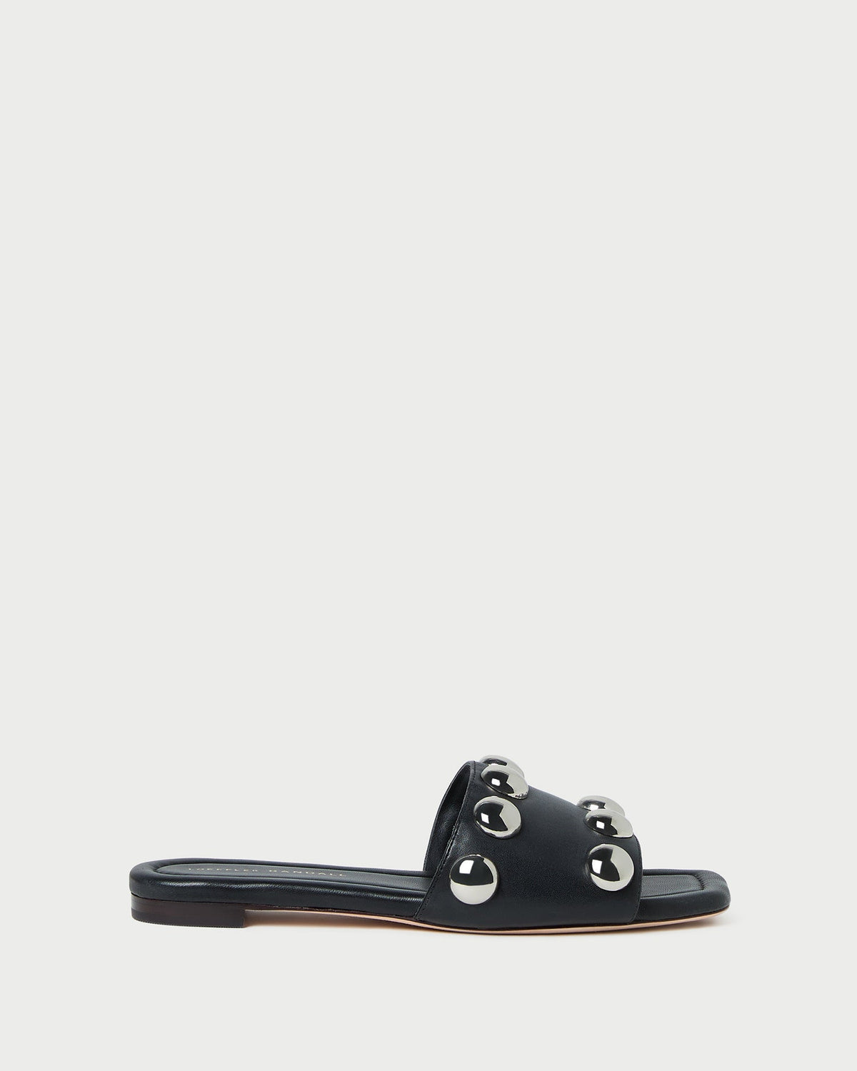 Loeffler Randall Hayes Black/Silver Studded Sandal