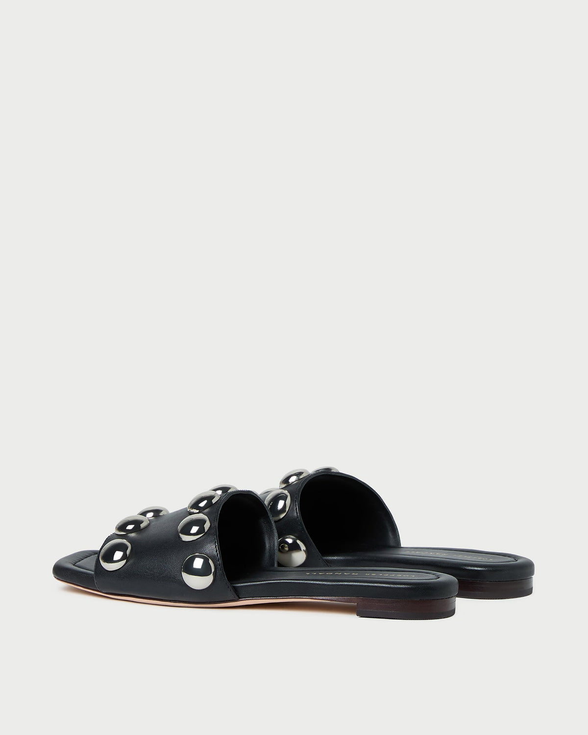 Loeffler Randall Hayes Black/Silver Studded Sandal