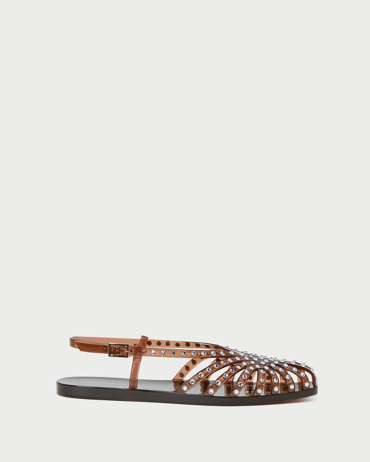 Loeffler Randall Devon Brown Jelly Slingback Sandal