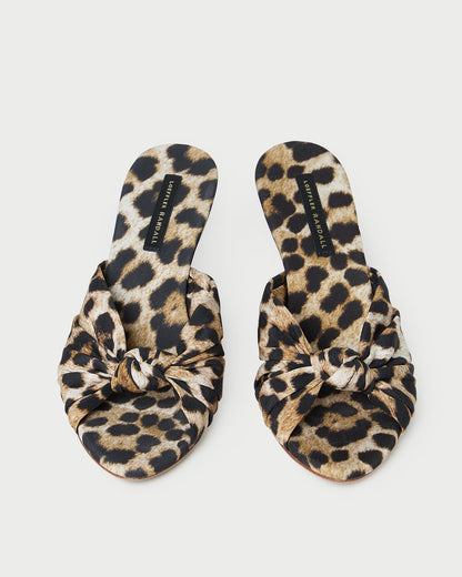 Loeffler Randall Marsy Leopard Silk Knot Wedge