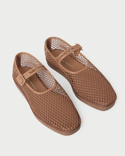 Loeffler Randall Rita Brown Netted Mary Jane