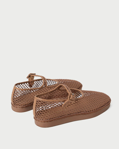 Loeffler Randall Rita Brown Netted Mary Jane