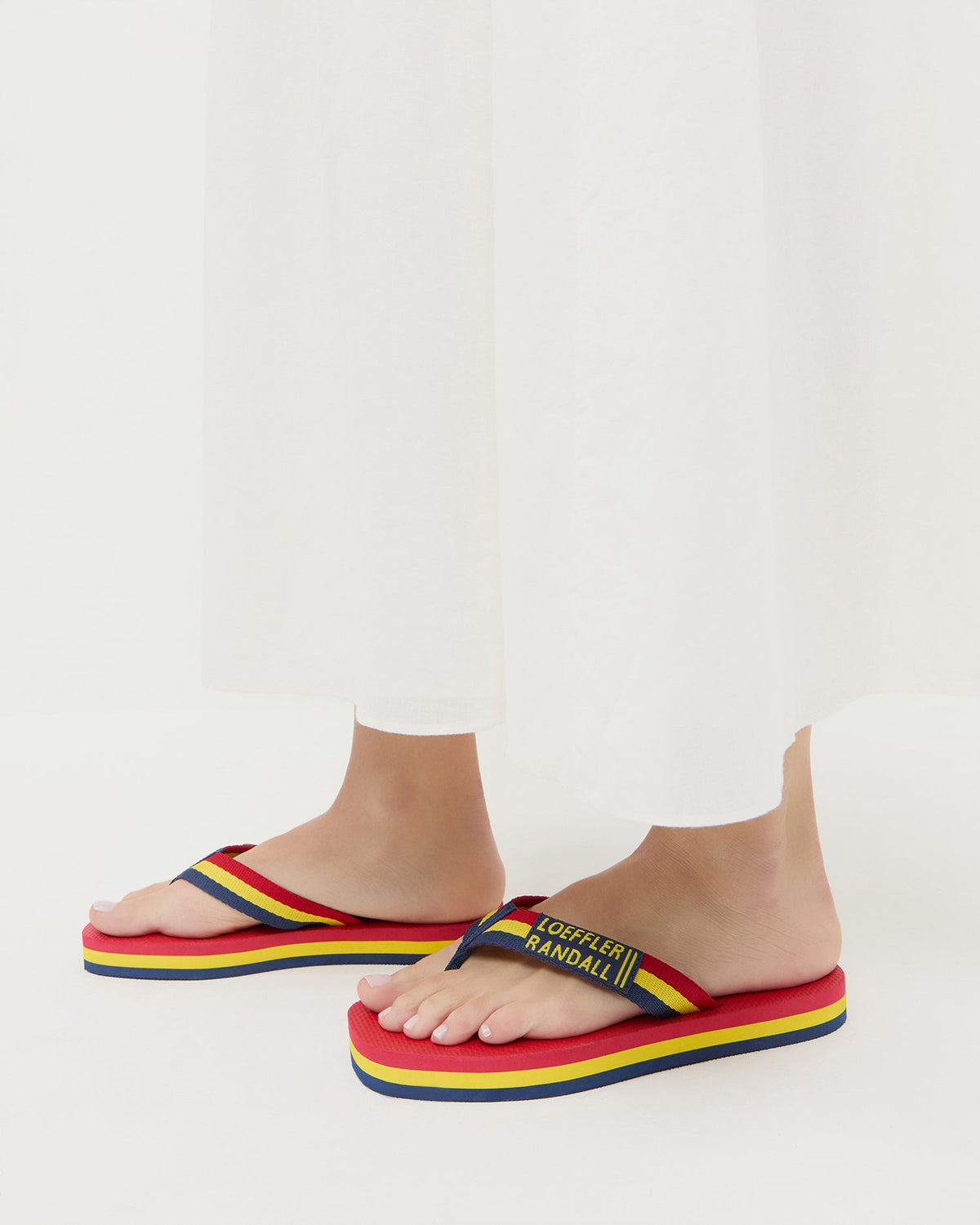 Loeffler Randall Chase Red/Yellow Flip Flop