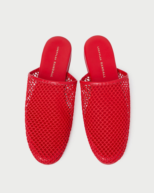Loeffler Randall Roni Red Netted Slide