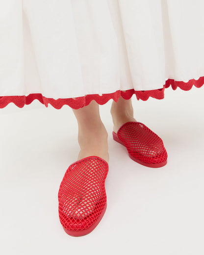 Loeffler Randall Roni Red Netted Slide