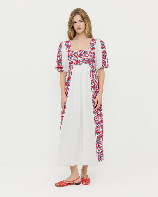 Loeffler Randall Lotus Embroidered Dress