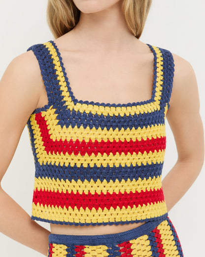 Loeffler Randall Prescott Crochet Top